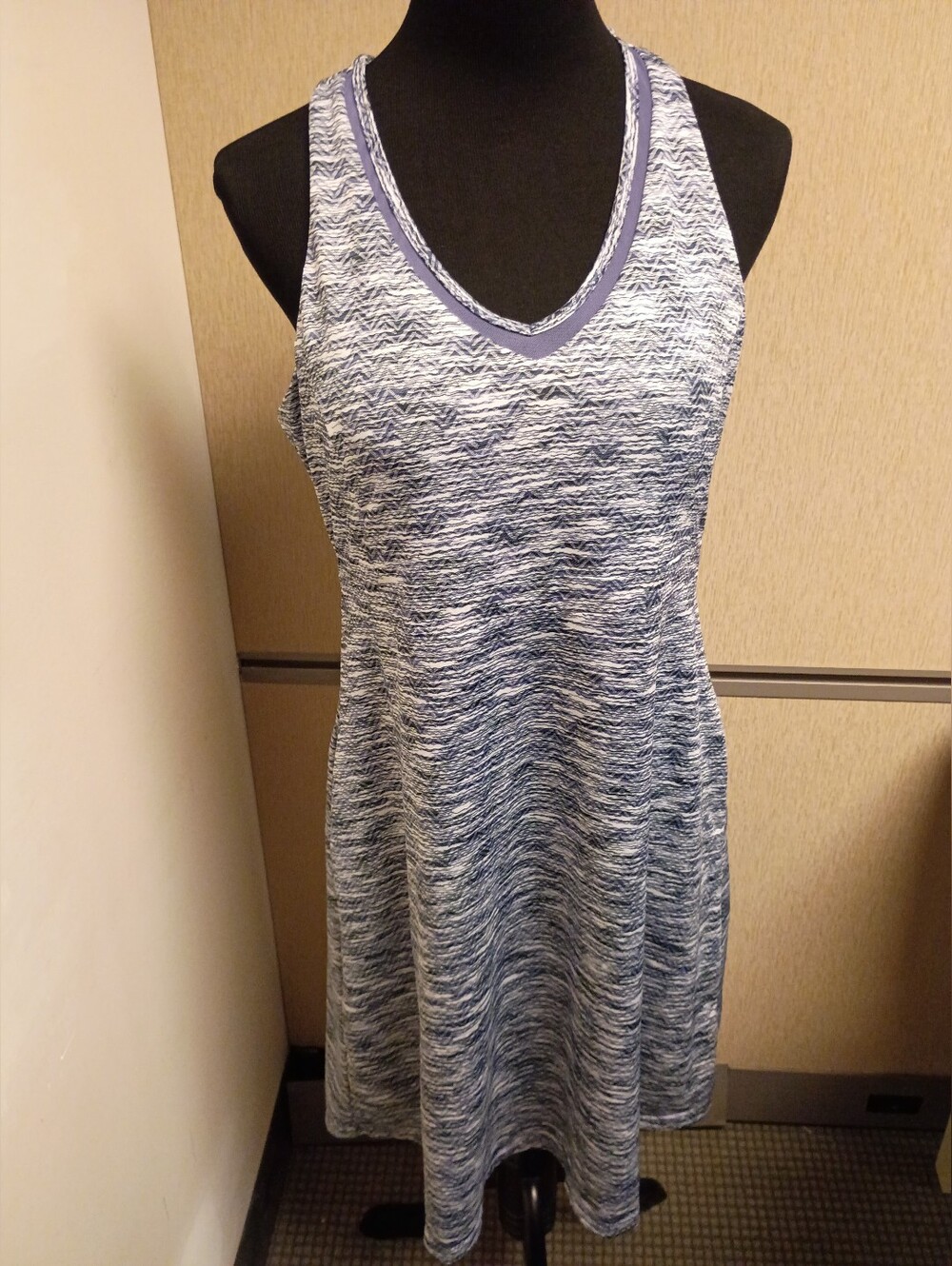 MPG Sporty Dress Womens Built in Bra Purple Gray Tennis Golf Athletic XL